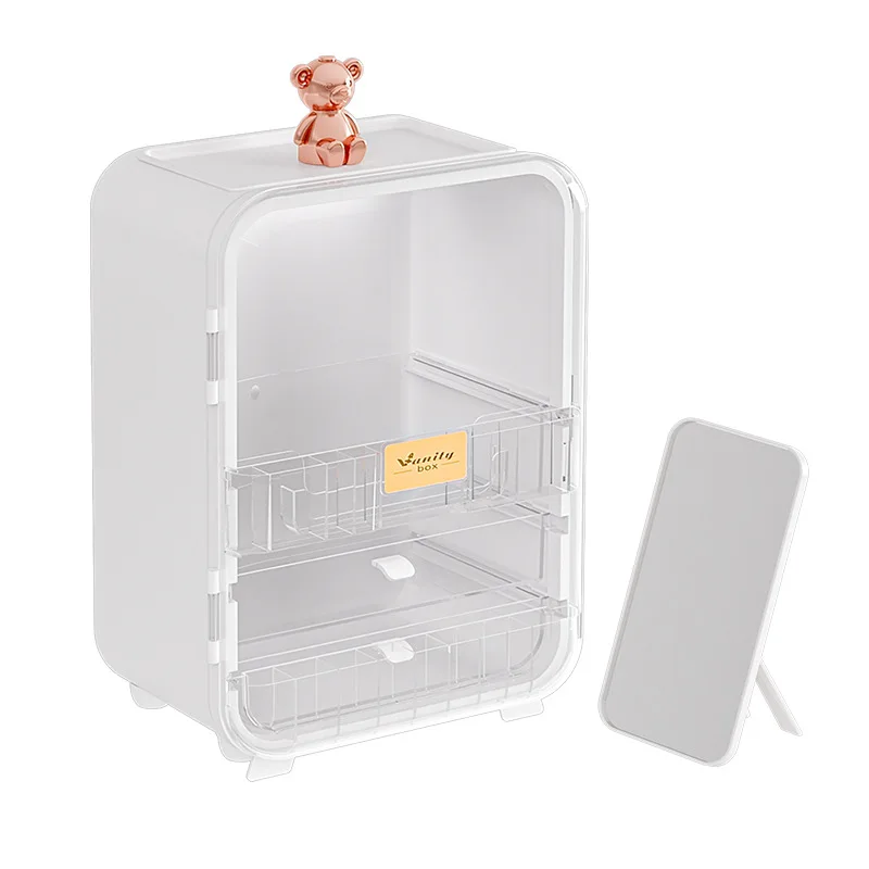 Luxury Skincare Organizer - 북유럽 스타일 고급 데스크탑 화장품 수납함