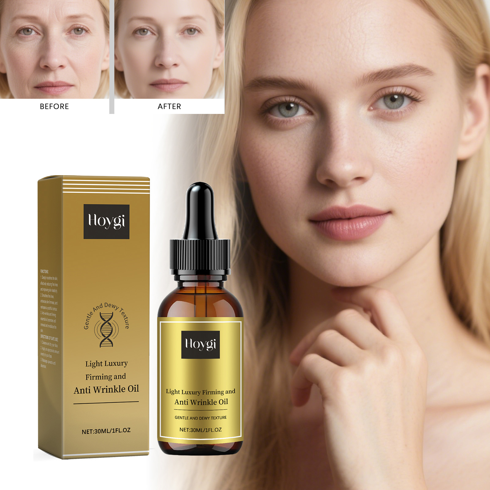 Luxury Skincare Oil - 탄력있는 페이셜 케어 오일 리프팅 주름