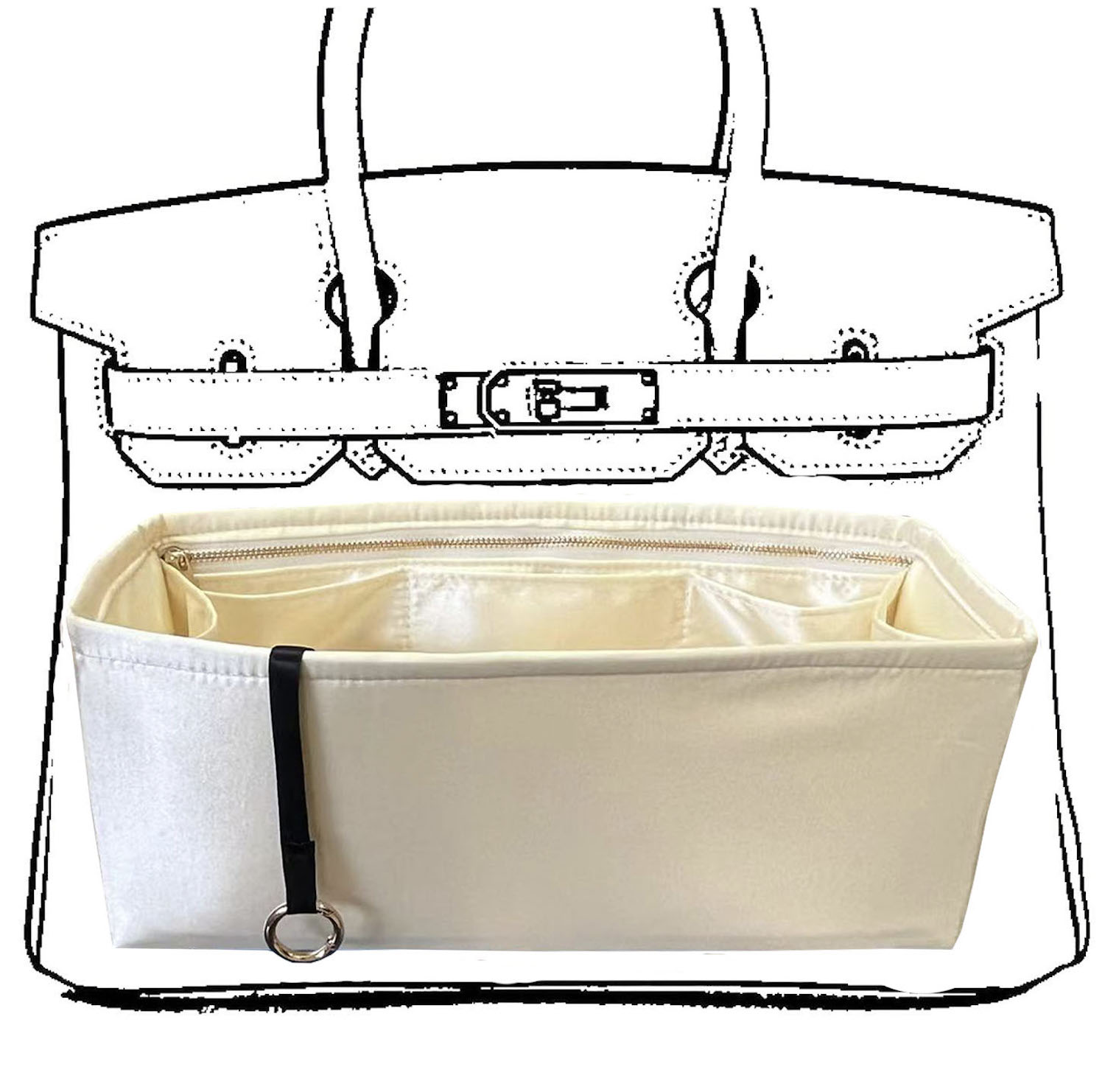 버킨백 S 25 30 35 40용 퍼스 오거나이저, 실 - Luxury Skincare Organizer 리뷰 및 가격