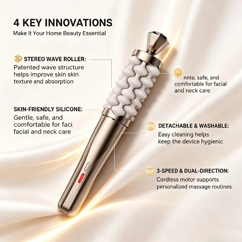 럭셔리 프리미엄 페이셜 넥 마사지기, 가정용 피부 웰니 - Luxury Skincare Devices 리뷰 및 가격