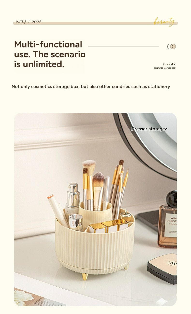 라이트 럭셔리 골드 피트 360 °     회전식 메이 - Luxury Skincare Organizer 리뷰 및 가격