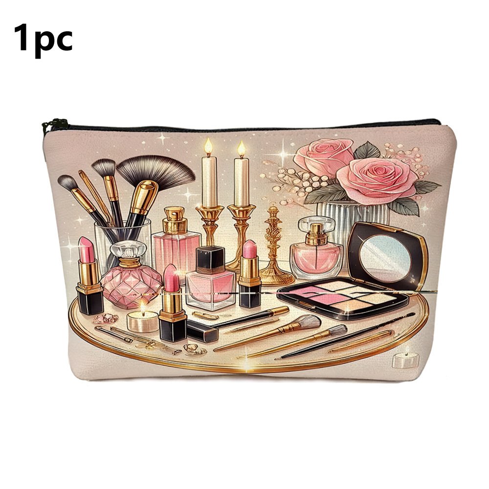 1개 신상 빈티지 고급 화장품 가방 프린트 대용량 지퍼 - Luxury Skincare Organizer 리뷰 및 가격