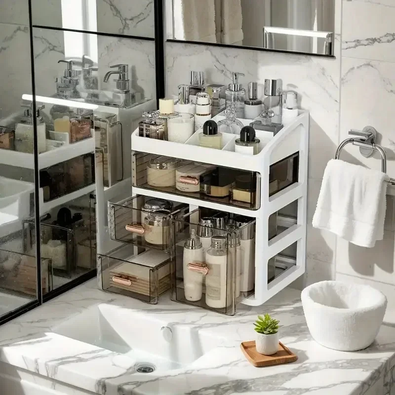 화장품 수납함 메이크업 케이스 브러쉬 립스틱 홀더 스킨 - Luxury Skincare Organizer 리뷰 및 가격
